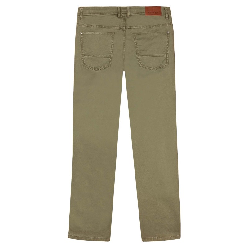 Pantalon 5 poches stretch et ajusté homme – Coloris beige – Bayard