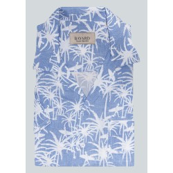 Chemise manches courtes bleu ciel Surf