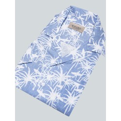 Chemise manches courtes bleu ciel Surf