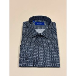 Chemise Inca imprimée marine