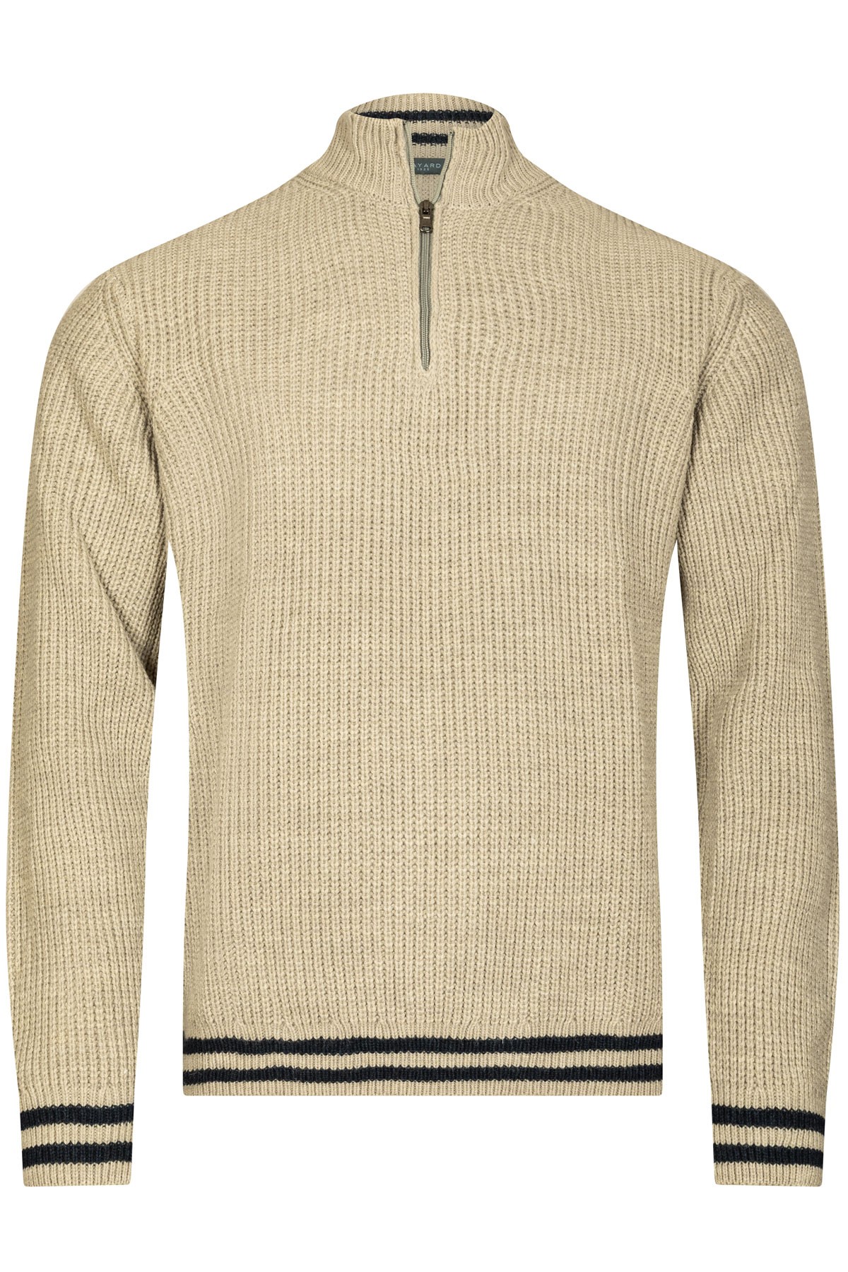 Pull col camionneur beige